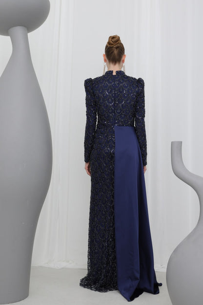 Özel Tasarım Taş İşlemeli Abiye