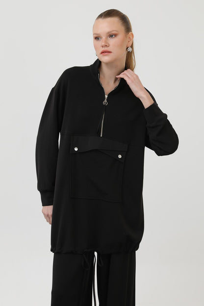 Cep Detaylı Fermuarlı Takım