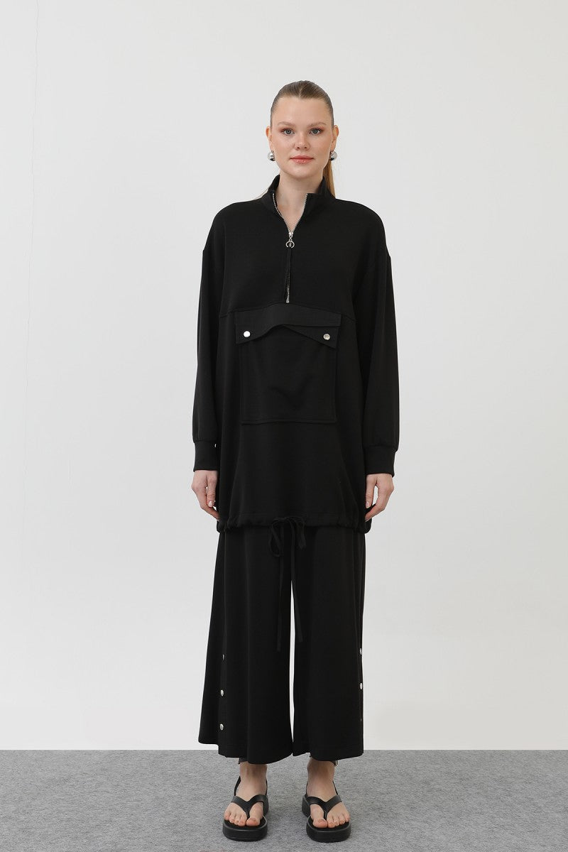 Cep Detaylı Fermuarlı Takım