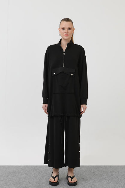 Cep Detaylı Fermuarlı Takım