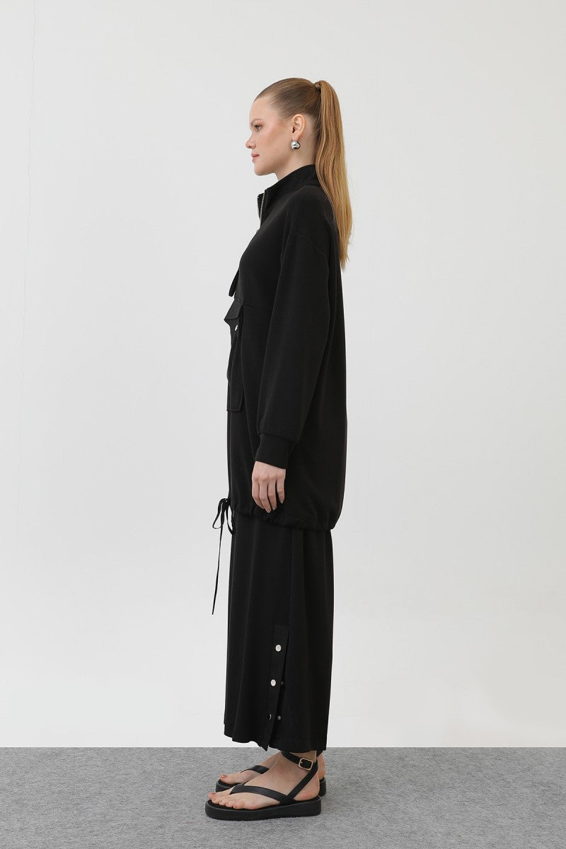 Cep Detaylı Fermuarlı Takım