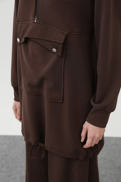 Cep Detaylı Fermuarlı Takım