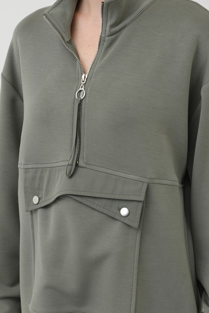 Cep Detaylı Fermuarlı Takım