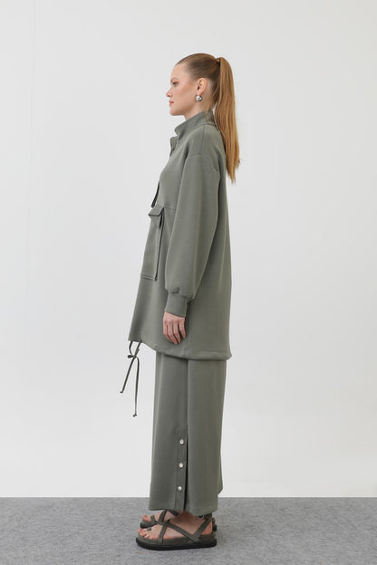 Cep Detaylı Fermuarlı Takım