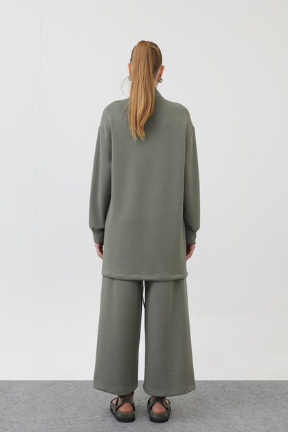 Cep Detaylı Fermuarlı Takım