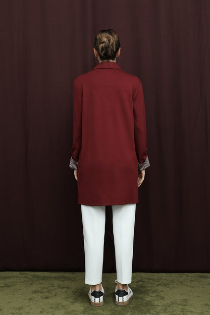 Basıc Pat ve Kol Detaylı Tunik