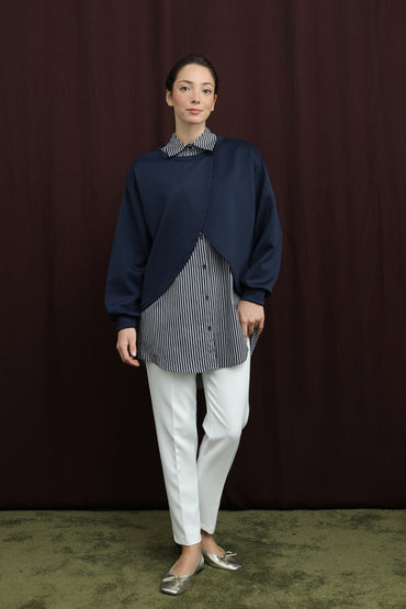 Çizgi Detaylı Tunik