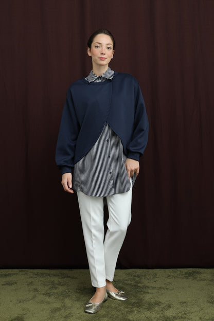 Çizgi Detaylı Tunik