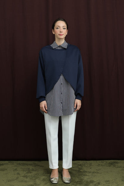 Çizgi Detaylı Tunik