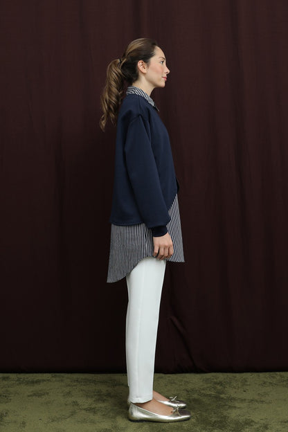 Çizgi Detaylı Tunik