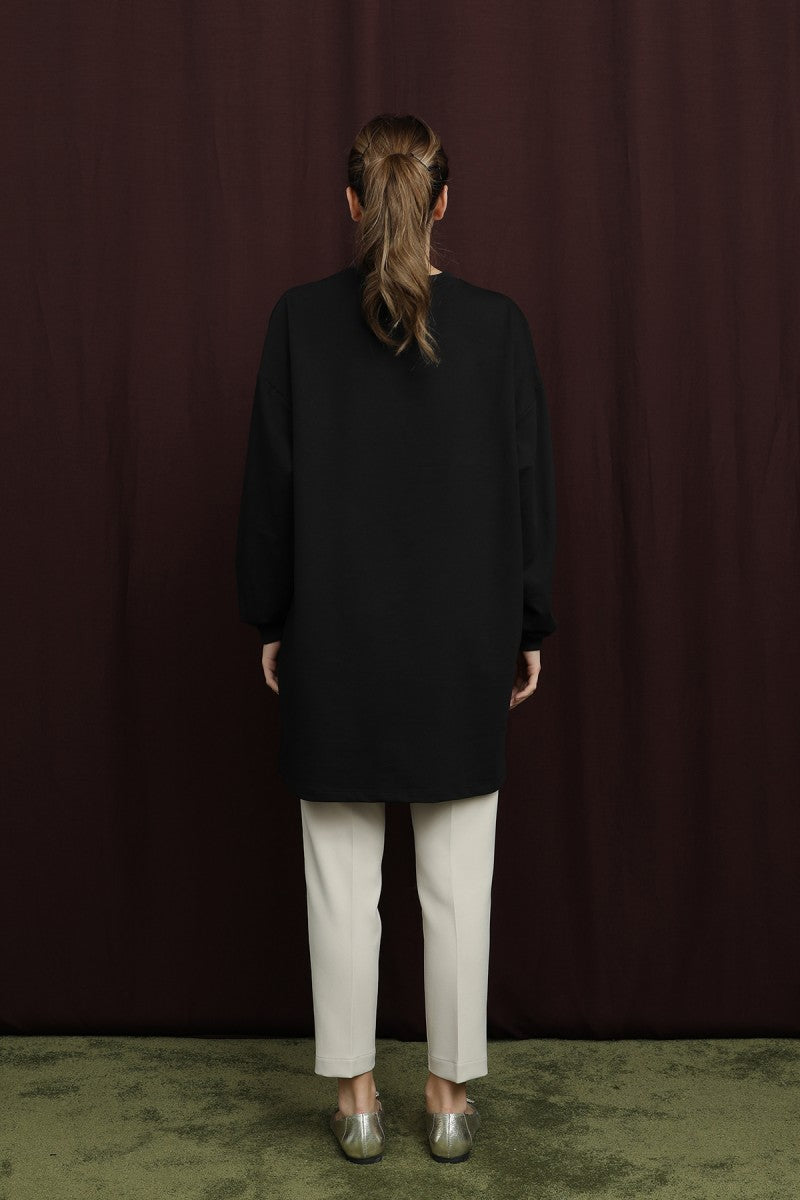 Aplikeli İşlemeli Tunik