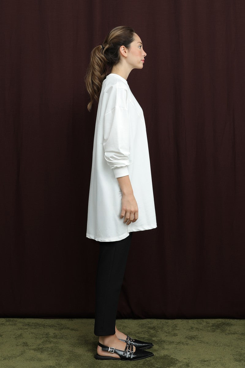 Aplikeli İşlemeli Tunik