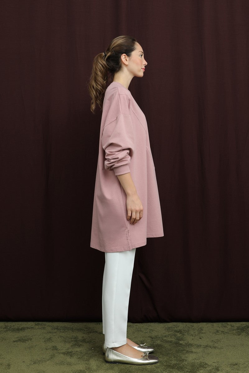 Aplikeli İşlemeli Tunik