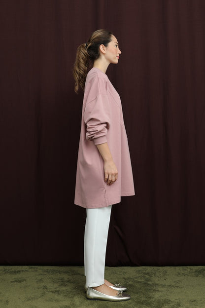 Aplikeli İşlemeli Tunik