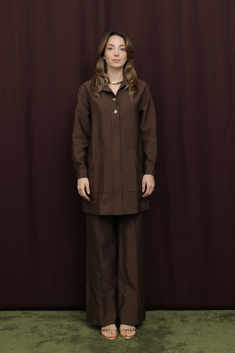 Düğme Detaylı Takım