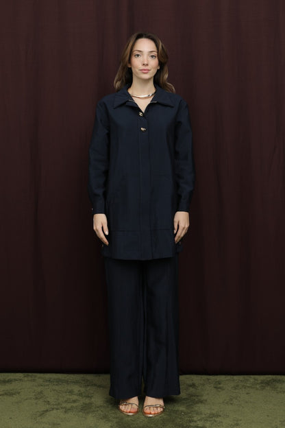 Düğme Detaylı Takım