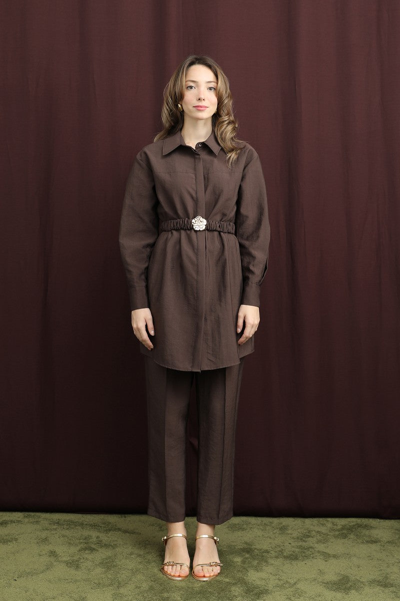 Gizli Patlı Beli Lastik Kemerli Takım