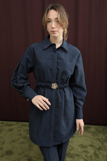 Gizli Patlı Beli Lastik Kemerli Takım