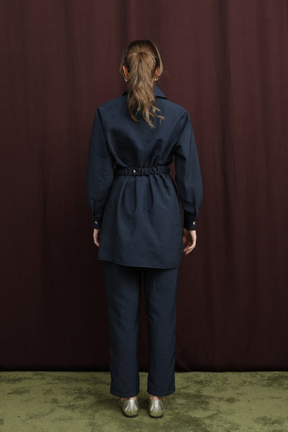 Gizli Patlı Beli Lastik Kemerli Takım