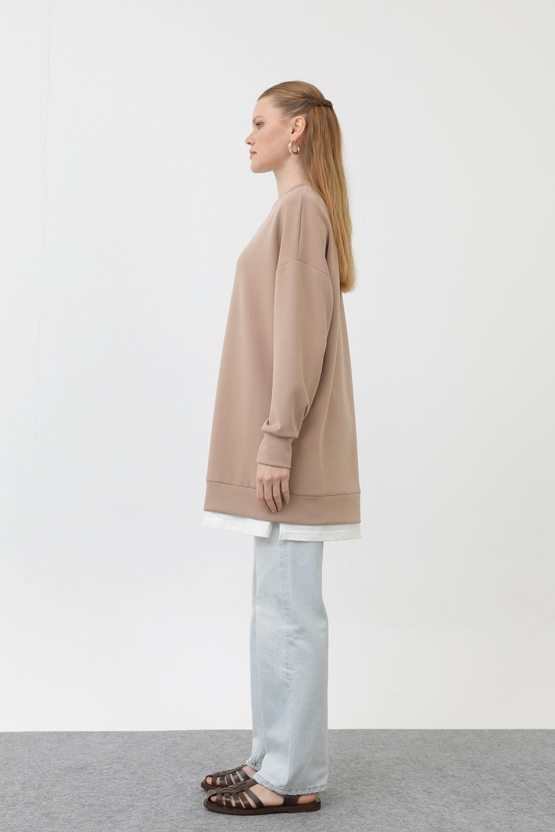 Ön Etiket Detaylı Tunik