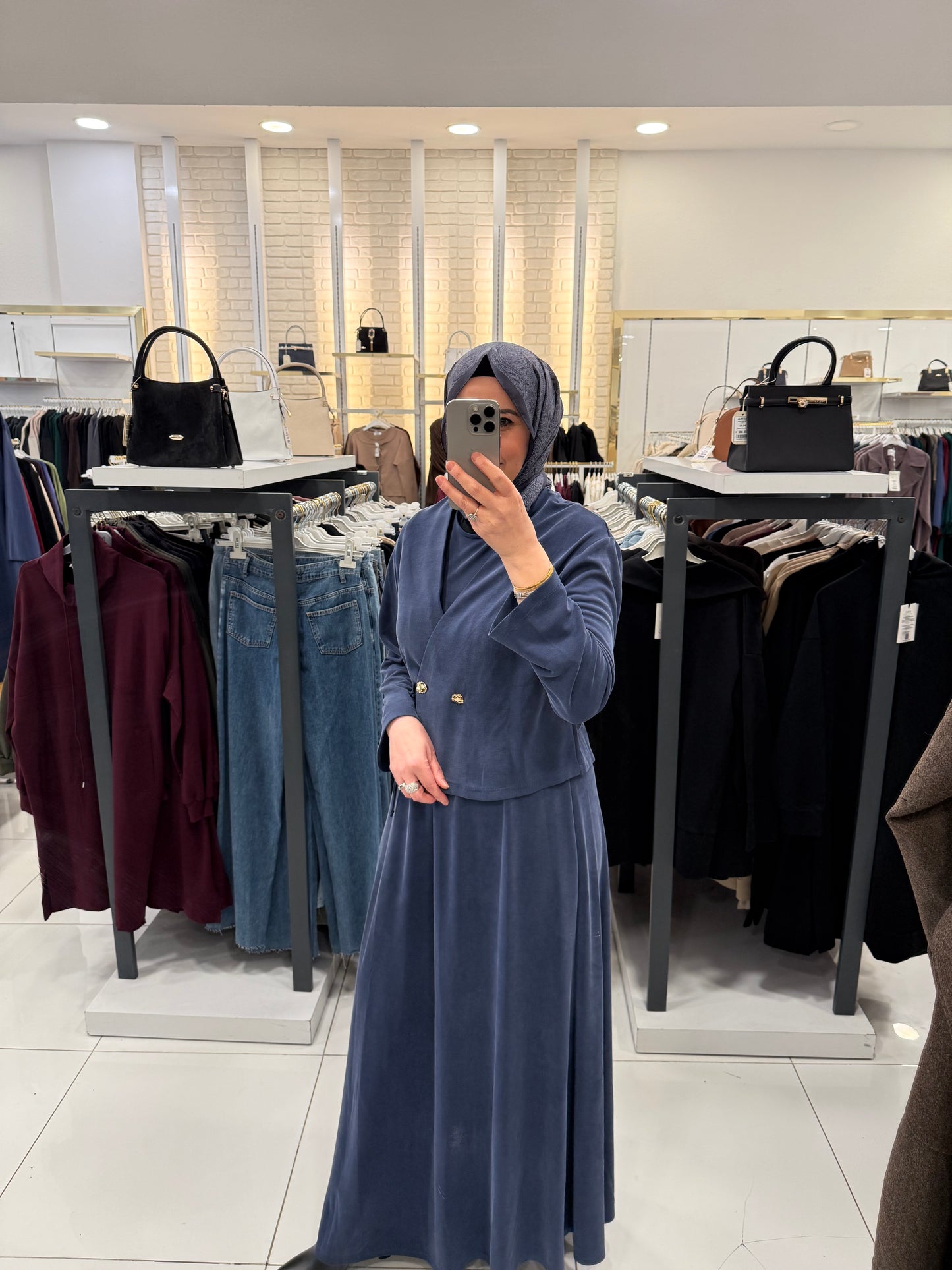 Bağlama Detaylı Ceket Elbise Takım