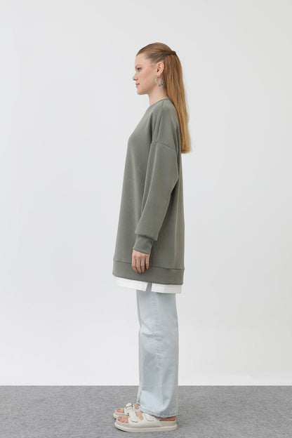 Ön Etiket Detaylı Tunik