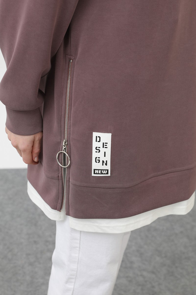 Ön Etiket Detaylı Tunik