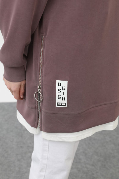 Ön Etiket Detaylı Tunik