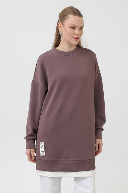 Ön Etiket Detaylı Tunik