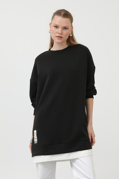 Ön Etiket Detaylı Tunik