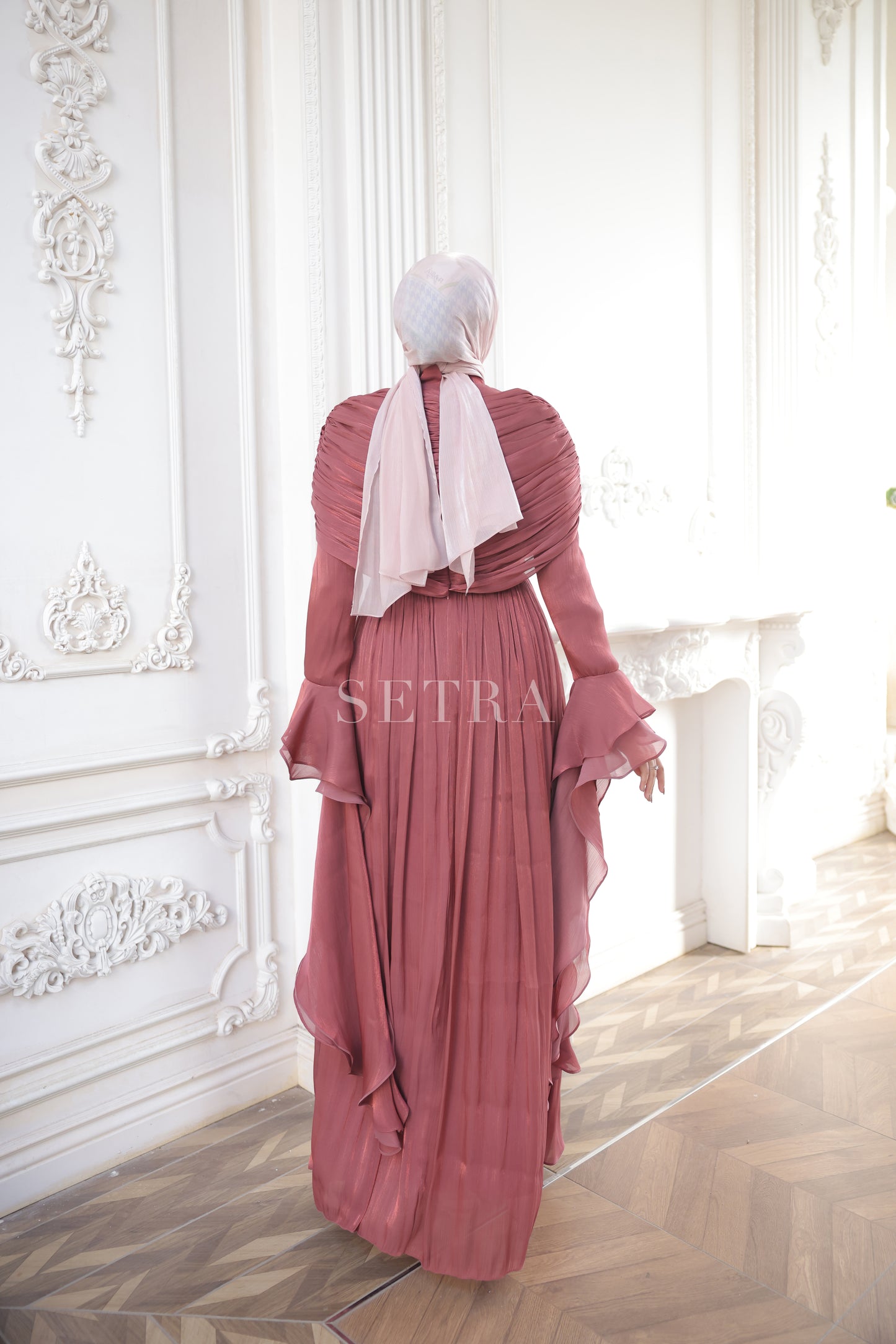 Aura Özel Tasarım Abiye Elbise – Gül