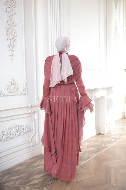 Aura Özel Tasarım Abiye Elbise – Gül