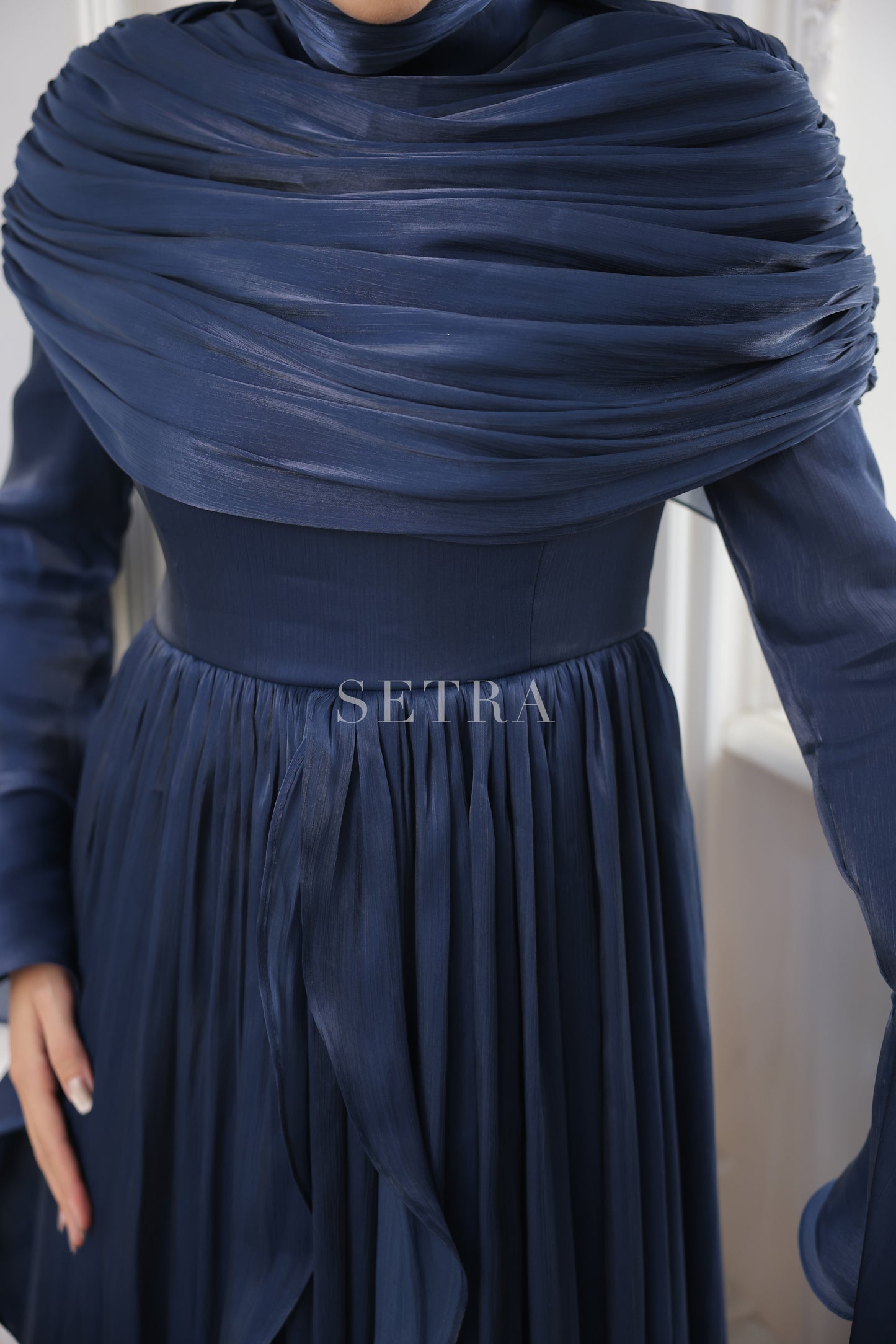 Aura Özel Tasarım Abiye Elbise – Lacivert