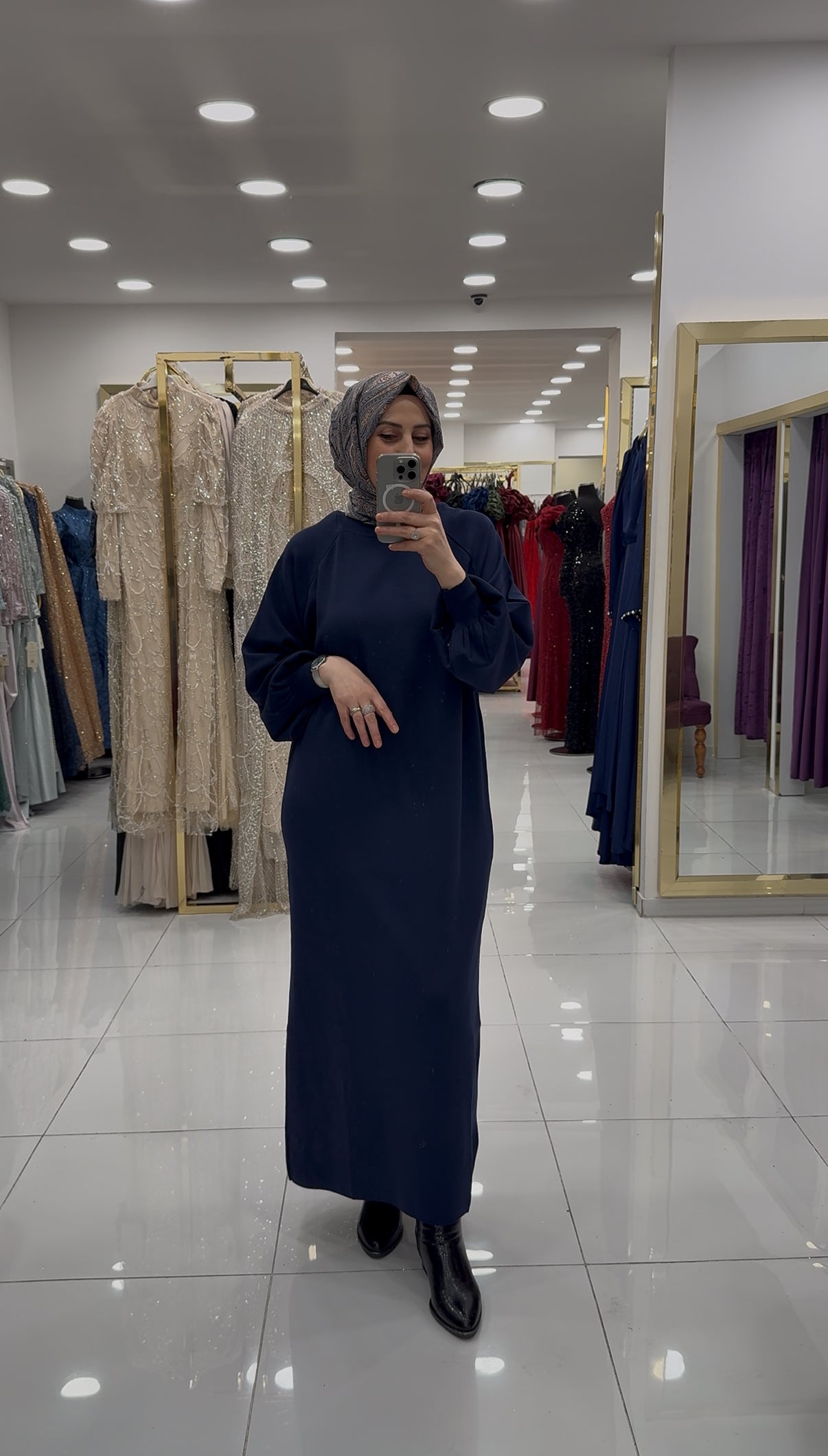 Yeni Sezon Soğuk İplik Merserize Elbise