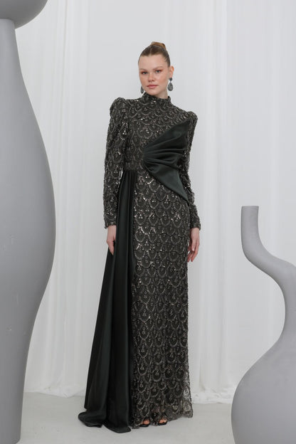 Özel Tasarım Taş İşlemeli Abiye