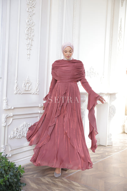 Aura Özel Tasarım Abiye Elbise – Gül