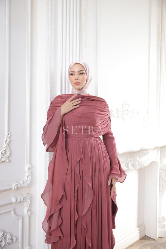 Aura Özel Tasarım Abiye Elbise – Gül