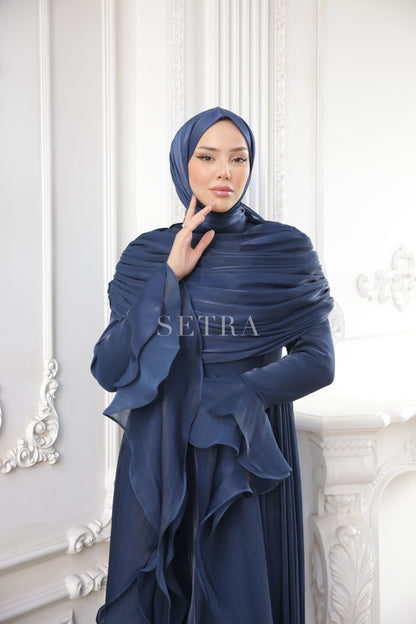 Aura Özel Tasarım Abiye Elbise – Lacivert