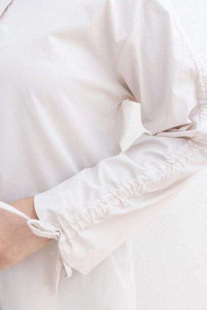 Kolu Büzgülü Cepli Tunik Gömlek